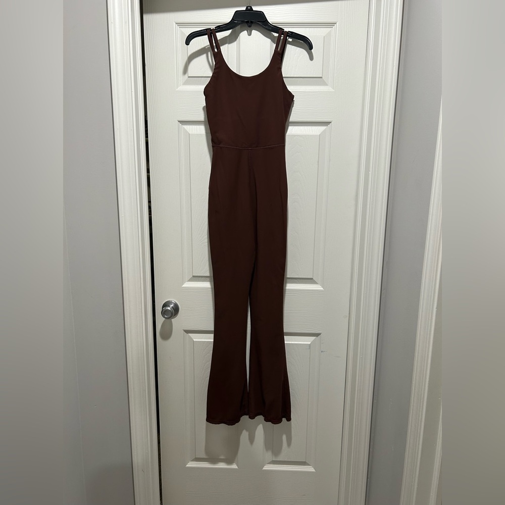 Elegant Sleeveless Brown Jumpsuit
